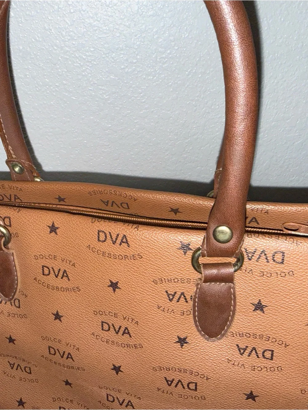 Vintage Jackson Dolce Vita top-handle monogram handbag